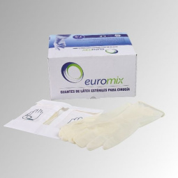 Guantes de cirugía sin polvo (Euromix)