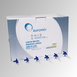 Llave de 3 vías resistente a lípidos (Euromix)